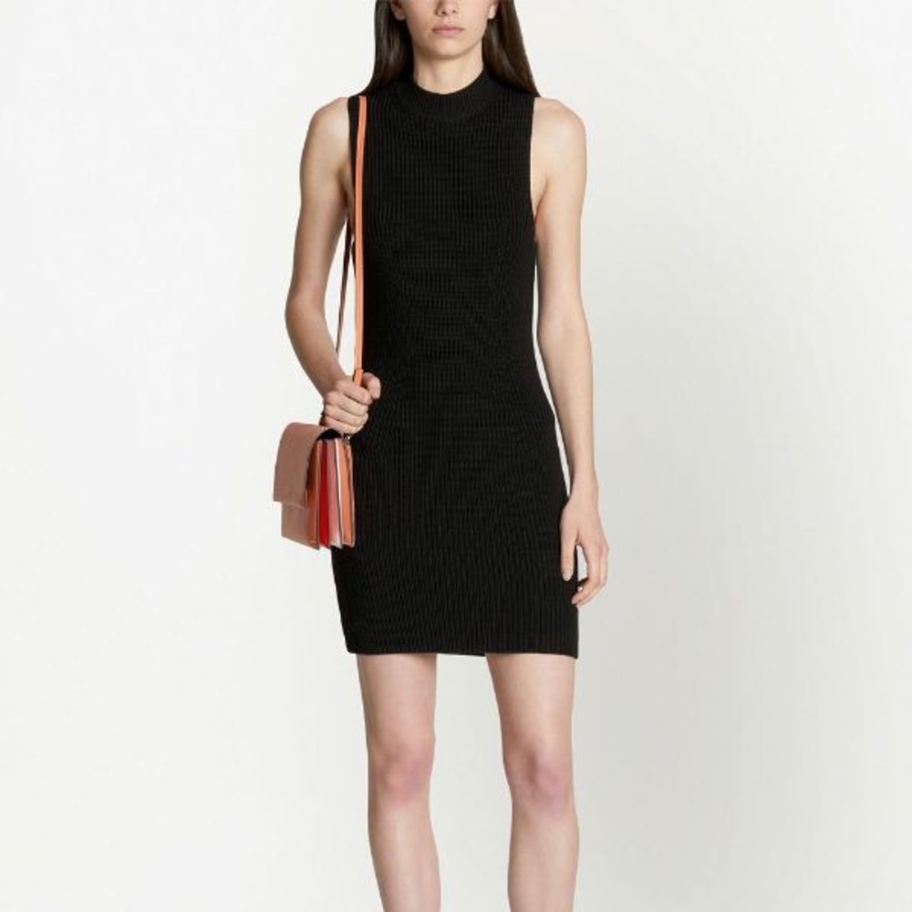 Proenza Schouler White Label Sleeveless Cashfeel Ribbed-Knit Mini Dress